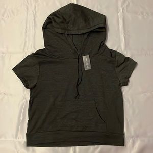 Wet Seal Cropped Hooded Tee